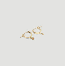 Load image into Gallery viewer, birthstone mini hoops (13mm)
