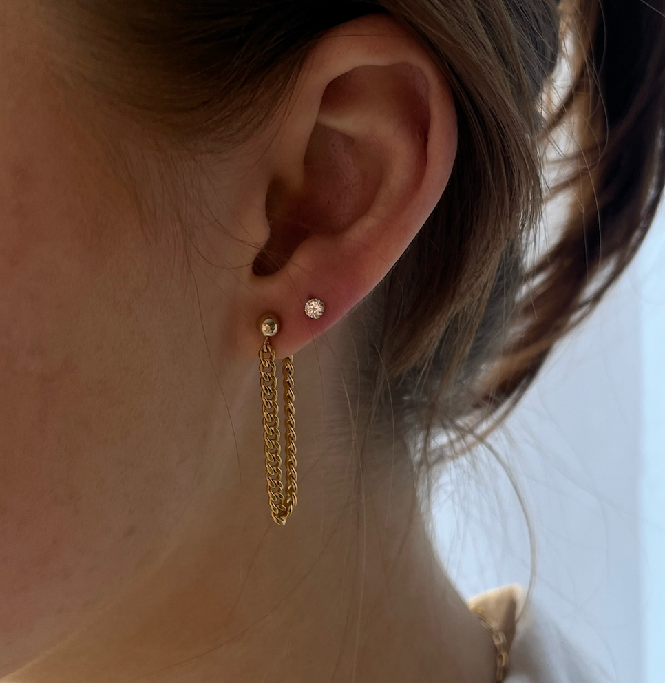 gabi chain earrings (20mm)