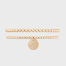 Load image into Gallery viewer, be grateful juno bracelet double stack (3+4mm)
