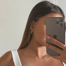 Load image into Gallery viewer, 14k mish hoops (20mm)
